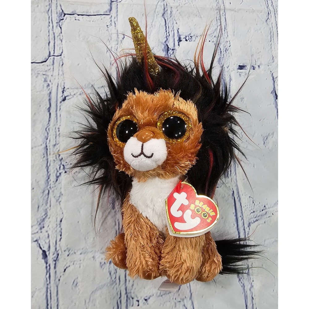 LOT OF 3 Ty Beanie Boos Safari Giraffe Ramsey Lion Zuri Monkey 6" Plush - Picture 9 of 13